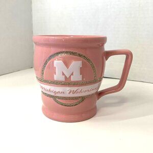 Pink Coffee Mug University of Michigan Wolverines NCAA 12oz